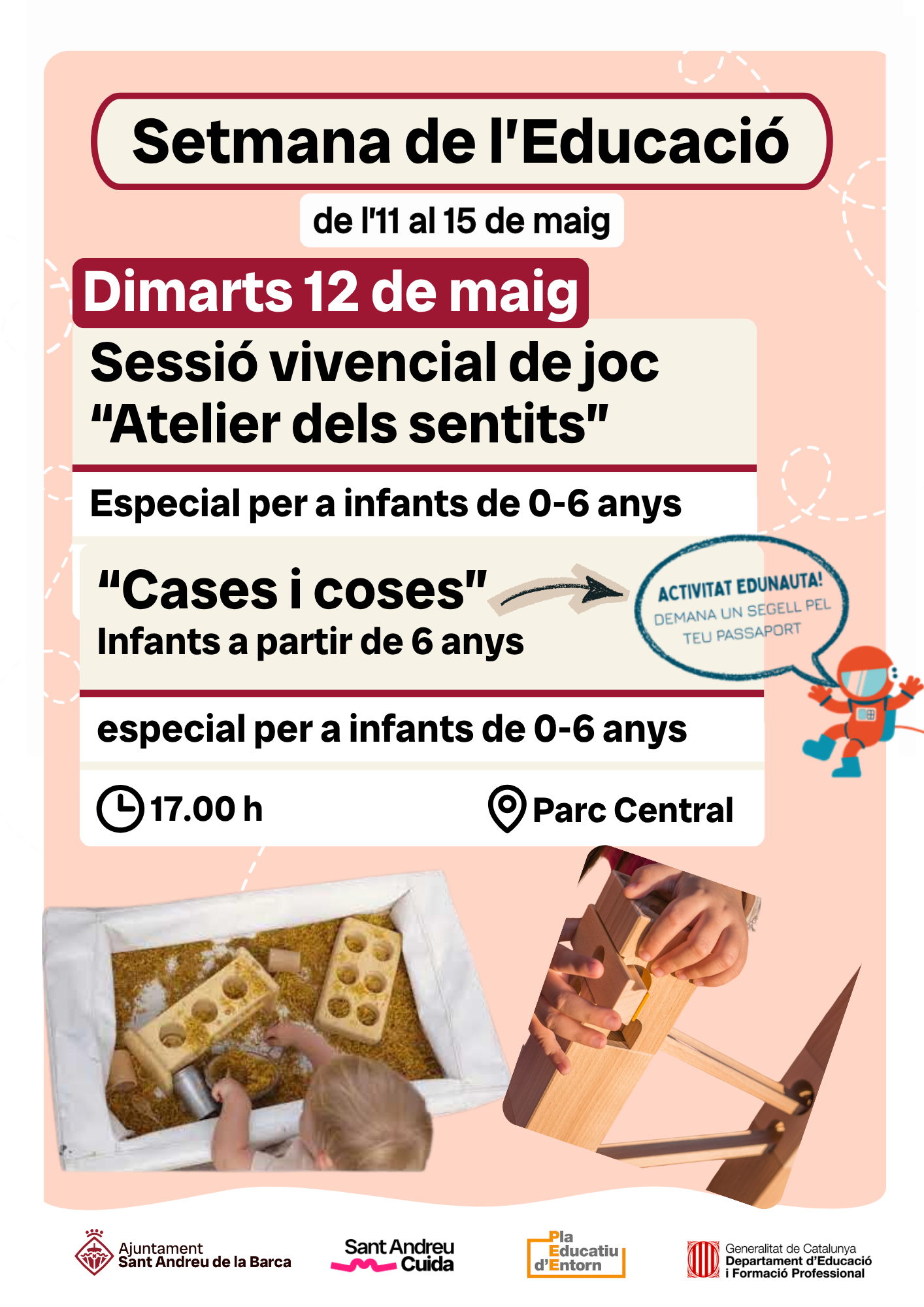 Sessió vivencial de joc “Atelier dels sentits”